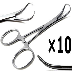 10 Pinzas Veterinarias Backhaus para Toallas, 3.5 Pulgadas, Instrumentos Premium - Product Image 2