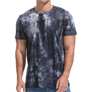 T-shirt à manches courtes pour homme, blanc, imprimé, avec motif abstrait gris, coupe classique, col rond, tissu jersey décontracté - Product Image 2