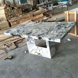 Luxury Modern Custom Design <b>White</b> Marble Rectangular <b>Dining</b> <b>Table</b> Living <b>Room</b> Furniture Home Furniture - Product Image 3