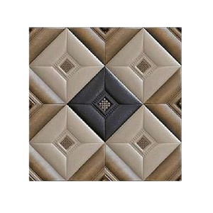 Moderno 396x396mm Cerámica Brillante Cuerpo Elegante Piso Look para Comedor Modelo No. 30082 Función Firebrick - Product Image 1