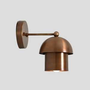 Applique Murale Moderne en Laiton, Design Dôme Rond, Luminaire d'Intérieur, Décoration Maison et Bureau, Finition Durable Amovible, Sympathy Diwali - Product Image 3