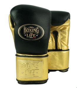 No Boxing No Life Gants de boxe professionnels en cuir PU lacés imperméables durables respirants pour l'entraînement - Product Image 4