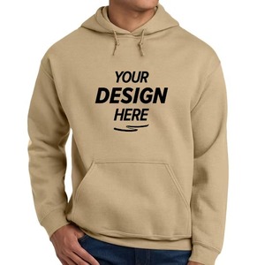 Sweat-shirt à capuche en molleton uni pour homme, coupe classique, décontracté, pour l'automne, 100% coton tricoté, manches longues, rouge - Product Image 5