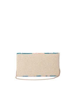 Bolso de Mano de Lujo con Cuentas de Turquesa y Bordado Bohemio, Cierre de Solapa, Hecho a Mano, Lona Premium, Floral, para Fiestas, Uso Diario y Nocturno - Product Image 3