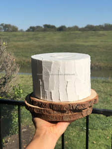 Support à gâteau en bois avec fonction de rotation du plateau tournant, idéal pour la décoration de gâteaux, les mariages, l'utilisation professionnelle et les spectacles de nourriture - Product Image 3