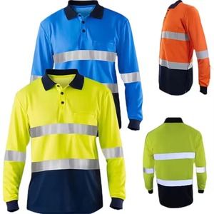 2026 Custom Hi Vis Long Sleeve Shirt for <b>Construction</b> Workers Anti-Static Waterproof Nontoxic Long Sleeve Shirt - Product Image 2