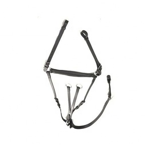 Coffret classique en cuir de vache, assiette de boutonnage noir, style surélevé course de cheval - Product Image 1