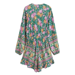 Ensemble de combinaison à imprimé floral pour femmes, tenue de vacances d'été - Product Image 3