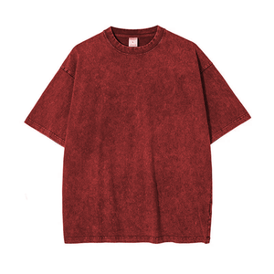 เสื้อยืดคอกลมแขนสั้นผ้าฝ้ายฟอกทรงโอเวอร์ไซส์ สกรีนโลโก้ด้านหน้า สีพื้น สไตล์ลำลอง ระบายอากาศได้ดี เป็นมิตรกับสิ่งแวดล้อม คุณภาพสูง - Product Image 3