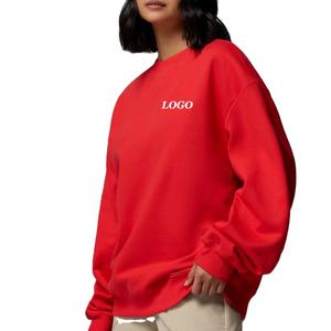 Sweat-shirt pour femmes de haute qualité, manches longues, vêtements décontractés pour les acheteurs en gros / service OEM avec col rond et logo personnalisé - Product Image 1