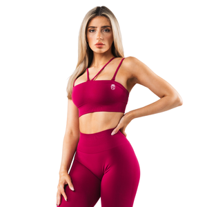 Sujetador Deportivo Bandeau Sin Costuras para Mujer, con Tirantes Removibles, Alta Elasticidad, para Yoga, Ejercicio, Fitness, Ropa Deportiva, OEM - Product Image 3