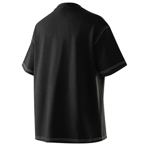 เสื้อยืดโอเวอร์ไซส์ ผ้าคอตตอนหนานุ่ม แบบเรียบ คอกลม สำหรับใส่ลำลอง ผู้ผลิตเสื้อผ้าสตรีทแวร์ - Product Image 2