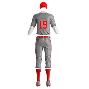 Vêtements de sport personnalisés, uniformes de baseball, derniers designs de vêtements de baseball et de softball, ensemble d'uniformes de baseball multicolore - Product Image 5
