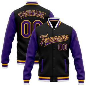 Veste universitaire personnalisée à imprimé léopard, veste de baseball sublimée violette, veste bomber pour homme et femme, streetwear tendance - Product Image 1