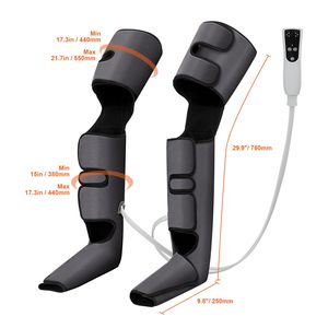 Massaggiatore per Gambe a Compressione d'Aria 3-in-1, 3 Modalità, 3 Intensità di Compressione per Vita, Braccia, Ginocchia, Polpacci, Cosce e Piedi - Product Image 2