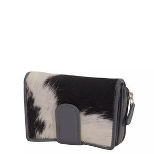 Production en usine et vente en gros de pochettes en cuir personnalisées, pochettes en cuir à poils de vache, pochettes tendance pour femmes - Product Image 3