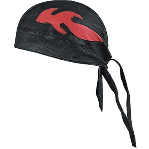 Bandana à motif flamme, ajustable, unisexe, style streetwear, pour toutes les saisons, décontracté, noir avec design jaune - Product Image 3