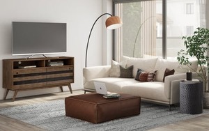 Foundrt <b>Table</b> Modern Industrial Metal Coffee <b>Table</b> With Textured Finish For Living Room Furniture - Product Image 6