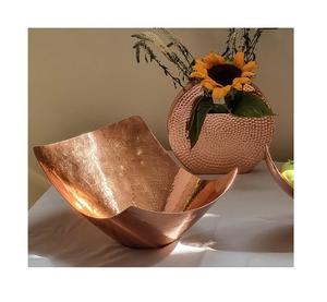 Bol à fruits décoratif de qualité supérieure, fait à la main, en acier inoxydable martelé, couleur cuivre, pour servir des chocolats - Product Image 2