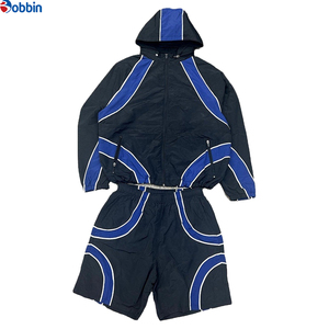 Conjunto de Chaqueta Cortavientos Ligera y Transpirable con Detalles Reflectantes para Hombre y Mujer, Ropa Deportiva para Exteriores, Estilo Urbano - Product Image 1