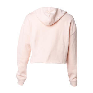 เสื้อฮู้ดครอปแขนพองผ้ากำมะหยี่สำหรับผู้หญิง สไตล์สตรีทแวร์  ปักโลโก้ตามสั่ง  ผ้าฝ้าย 100% ไม่หดตัว เหมาะสำหรับฤดูหนาว - Product Image 2