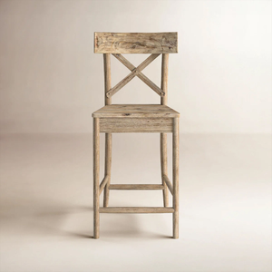 Silla de Bar Comercial para Restaurante, Juego de Muebles, Taburete Contemporáneo con Estructura de Madera de Teca - Product Image 1