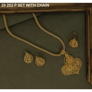 Fashion Pendant Necklace Gold-Plated Necklace for Women <b>Wedding</b> Jewelry Luxury Earrings Necklace Jewelry Set for Woman Jewelry - Product Image 4