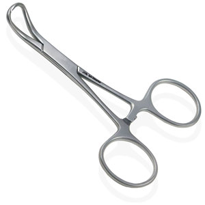 Pinzas para toallas Backhaus de acero inoxidable con bloqueo manual de 3.5 pulgadas, instrumentos básicos para cirugía oftálmica - Product Image 1