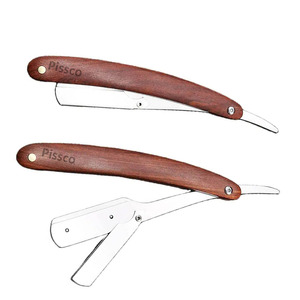 Navaja de barbero de filo recto para barba de hombre - Product Image 3