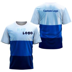 Camisetas ligeras de secado rápido sublimadas, camisetas de poliéster, camisetas deportivas de diseño personalizado, camisetas impresas para gimnasio, correr y entrenamiento. - Product Image 4