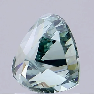 Diamant de laboratoire taille cœur vert, couleur vert foncé fantaisie, pierre lâche pour bague de fiançailles ou bijoux fins - Product Image 3