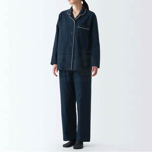 Pijamas de algodón transpirable para mujer, diseño personalizado, con logotipo personalizado, conjuntos de pijamas para mujer al por mayor - Product Image 4