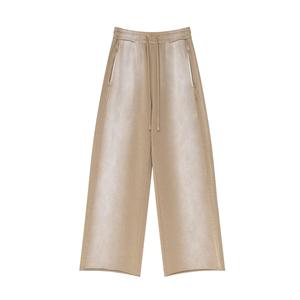 Oversized Custom Acid Wash Sweatpants Baggy 380 Gsm <b>Plain</b> Customized Wide Leg Men Sweatpants Trousers - Product Image 5