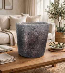 Pot de fleurs cylindrique conique en céramique émaillée, écologique, pour Noël, décoration intérieure et extérieure, jardin - Product Image 1