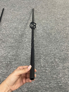 ราวบันไดเหล็กแบบข้อเดียว EFS ขนาด 1/2x44 นิ้ว สีดำเคลือบด้วยผง - Product Image 2