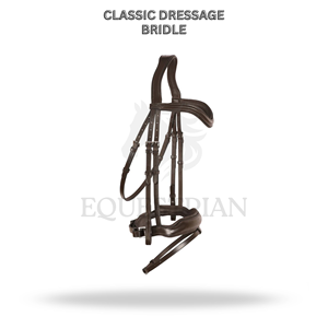 Brida de doma clásica de tamaño completo para equitación inglesa, para presentaciones de doma. - Product Image 2