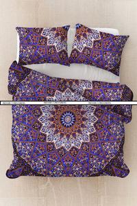 Housse de couette en coton imprimé Chakra et Bouddha, motif attrape-rêves, taille Queen, pour décoration intérieure, par Indian Consigners - Product Image 2