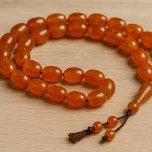 Bracelet Tasbih Musulman en Résine Écologique Fait Main, Perles de Prière d'Amour, 33 Perles, Bijoux Islamiques, 10mm, Turquoise Coloré - Product Image 1