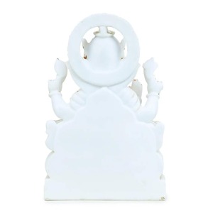 Handmade Polished Marble Ganpati Murti Decorative Spiritual Idol For <b>Home</b> <b>Temple</b> And Interior Decor - Product Image 3