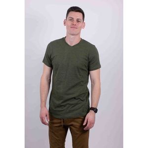 T-shirt da uomo con scollo a V in tessuto tri-blend - Product Image 2