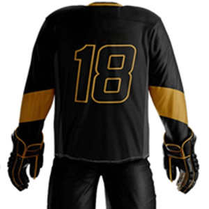 Ensembles d'uniformes de hockey sur glace 7V7 en tissu 100% polyester, coupe confortable, couleur et logo personnalisables - Product Image 2