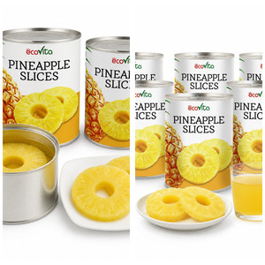 Delicious Vietnam Manufacturer Supply Low Price Canned Pineapple Slices in Pineapple Juice Customized Packaging - Product Image 6