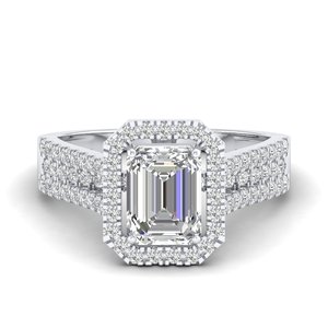 Bague de promesse de mariage REYES minimaliste en or massif 14 carats avec moissanite certifiée GRA pour femme, cadeau d'anniversaire parfait, bijoux - Product Image 1