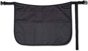 ผ้ากันเปื้อนทำงานสีดำแบบคลาสสิค ราคาประหยัด กันน้ำ ผ้าแคนวาส ไม่มีแขน ซักได้ มีกระเป๋า 5 ช่อง ป้องกันการซีดจาง มีกระเป๋าครึ่งเอว - Product Image 5