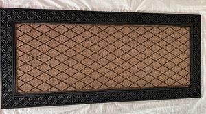 Tapis de bienvenue robuste à double rayure, tapis d'entrée intérieur en polyester, taille, couleur et logo personnalisables - Product Image 3