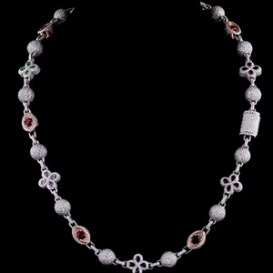Collar de Cadena Tipo Tenis de Plata de Ley 925 Premium con Moissanita, Corte Brillante, Apariencia de Diamante VVS, Colección de Joyería Fina de Lujo - Product Image 6
