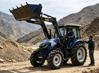 Multifunktionaler 100PS-Traktor zum Laden, Schaufeln und Transportieren von Erde auf Großen Ackerflächen
