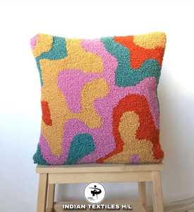 Designer Tufted Boho Cushion Cover By Indian Textiles H/L Handwoven Decorative <b>Throw</b> <b>Pillow</b> Luxury Boho <b>Pillow</b> Hot Selling - Product Image 1