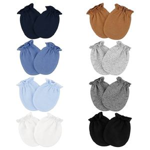 Mitaines anti-griffures pour nouveau-nés, 100% coton, douces et respirantes, mitaines pour bébés, mitaines réglables pour nouveau-nés, vente en gros - Product Image 1
