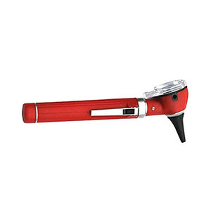 Otoscope à fibre optique MINI, couleur rouge, outil de diagnostic portable pour l'examen des oreilles avec éclairage lumineux, design compact et léger - Product Image 2